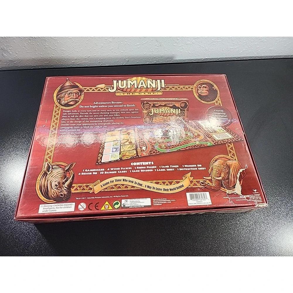 Jumanji Board‎ Game Complete Fantasy Family Game for Ages 5+ from Cardinal